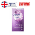 UK Durex Latex Free Condoms With Silicone Lube Regular Fit 12s