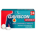 UK Gaviscon Peppermint Flavour Chewable – 24 Tablets