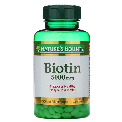 USA Nature's Bounty Biotin 5,000mcg 150 Caps
