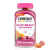 Centrum Multi Plus Beauty Women's Multivitamin Gummies, Fruit Flavors, 100 Ct