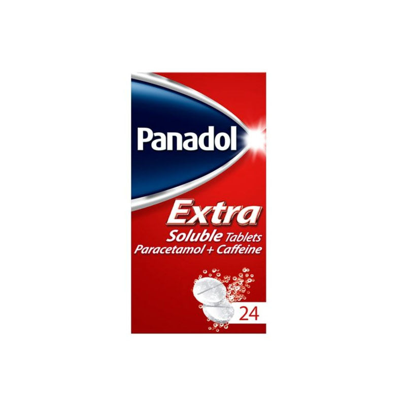 Panadol Extra Soluble Tablets Paracetamol & Caffeine - 24 Tablets ...