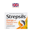 Strepsils UK Orange with Vitamin C (100mg) Lozenges - 36 Lozenges