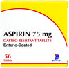 Aspirin 75mg Gastro-resistant Tabs 56s